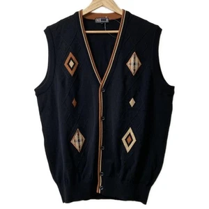Auth DAKS - Chaleco Multi Hombre Negro Marrón - Imagen 1 de 8