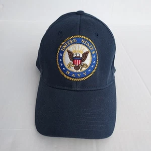 Gorra de béisbol azul de la Marina de los Estados Unidos con licencia oficial militar guerreros de los Estados Unidos - Imagen 1 de 9