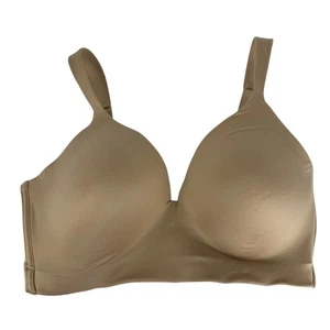 Natori Revelation 36D kabelloser Kontur-BH 723248 hellbraun nude verstellbare Träger gebraucht, in einwandfreiem Zustand - Bild 1 von 6