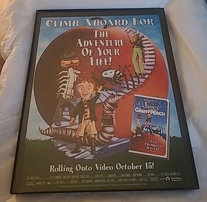 James And The Giant Peach Vintage Print Ad 1996 Framed 8.5X11 - Picture 1 of 1