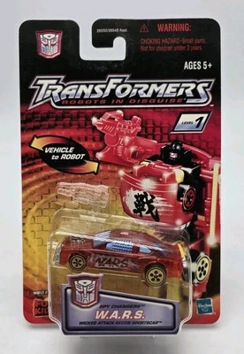 Transformers RID 2001 Spy Changers W.A.R.S. Wicked Attack Recon Sportscar NOS - Image 1 of 4