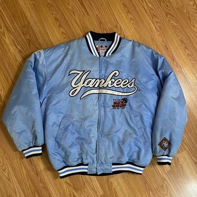 CHAQUETA VINTAGE AÑOS 90 NEW YORK YANKEES TALLA XL RARA NEGRA YANKEES LIGA NEGRA EE. UU. Foto 1 de 4