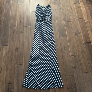 Maxikleid Gilli blau & aqua maritim gestreift ärmellos S - Bild 1 von 7