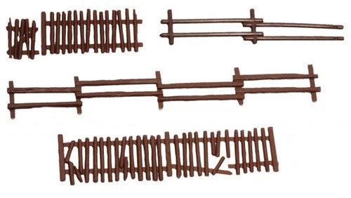 Noch 33095 N Scale Rural Fences -- 53 Sections, Length: Approx. 66-15/16" 170cm - Image 1 of 1
