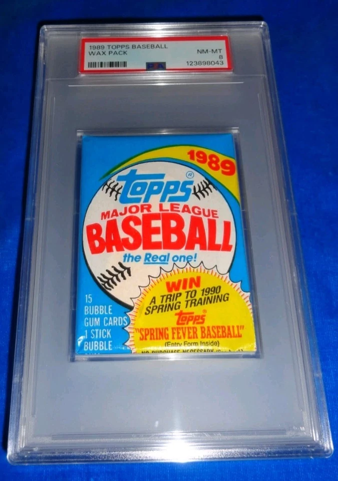 1989 Topps Baseball Wax Pack PSA 8 NM-MT
