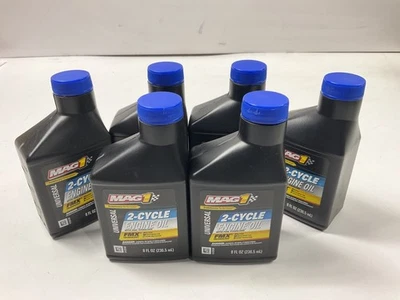 6 botellas - Mag 1 60138 aceite universal de 2 ciclos - 8 fl oz en cada botella Foto 1 de 3