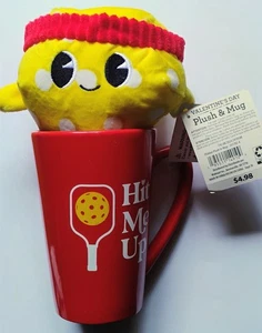 Hit Me Up Pickleball Plush and Red Mug Set New with Tags - Imagen 1 de 2