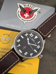 RAID PILOT FALANGE DE NAVARRA AUTOMATIC ETA 2824 RARE EDITION SWISS MADE NO 7750 - Foto 1 di 8
