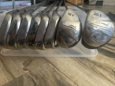 Nicklaus signature series set 5,6,7,8,9,PW,4(Iron Wood) 3 Wood; Needs Regrip RH - Image 1 of 4