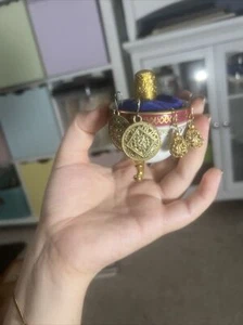 Gold Ohrringe Liebe aus Sowjetrussland (königsblau &gold Teetassenständer) loyal - Bild 1 von 14