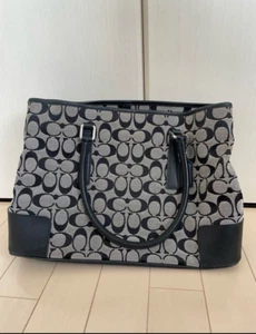 Bolso de negocios Coach Signature lona A4 almacenamiento Japón - Imagen 1 de 6
