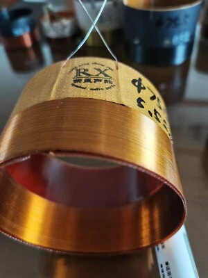 ID: 75,5 mm 8 ohmios bobina de voz para RCF 12" woofer altavoz de graves cableado de entrada y salida Foto 1 de 3