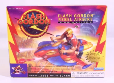Flash Gordon Rebel Airbike Vehículo Nuevo de Lote Antiguo Playmates 1996 Juguete 12461 Hearst Scooter Foto 1 de 4