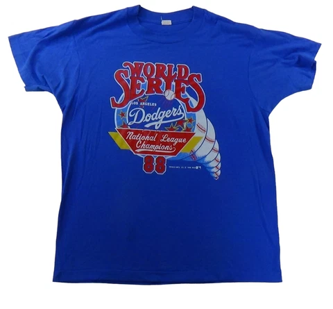 VTG 80s Los Angeles Dodgers 1988 World Series Sweatshirt Single Stitch MEN Sz. L Cover