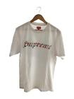 Supreme 21Ss/Floral Applique S/T-Shirt/M/Coton/Blanc