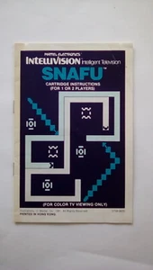 *INSTRUCTIONS ONLY* Snafu Manual Intellivision - Picture 1 of 1