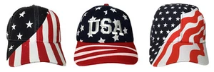 USA American Flag Hat, Mens, Women, Baseball Cap  Adjustable Casual Caps - Picture 1 of 7