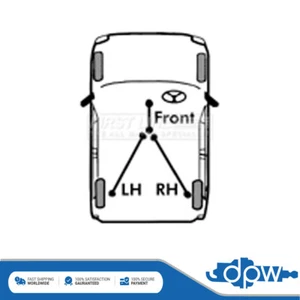 Fits Mazda 626 1987-1989 2.0 Hand Brake Cable Left DPW G23844420B - Picture 1 of 3