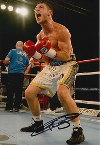 Foto de boxeo Tommy ""BOOM BOOM"" Coyle firmada a mano 12x8. - Imagen 1 de 1
