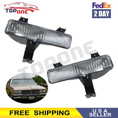 Front Left Right Turn Signal Light Plastic Lens For 1980-1990 Chevrolet Caprice Foto 1 de 4