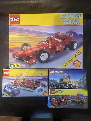 VINTAGE 1991 LEGO Model Car Ferrari Team 4 Box Set - Image 1 of 4