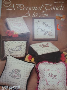 A PERSONAL TOUCH A to Z LETTERS Counted Cross Stitch PATTERN MONOGRAM STYLE - Picture 1 of 2