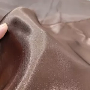 Satin Sewing Fabric Brown 45" Wide 4 Yards - Picture 1 of 4