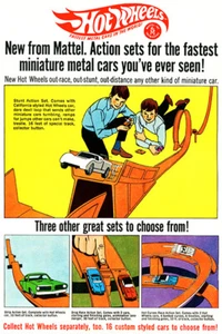 Hot Wheels - 1968 - Action Sets - Promotional Advertising Poster - Picture 1 of 1