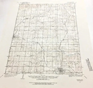 Corydon, Iowa Map 1934 Edition 22" H x 18" W Vintage Not a Modern Copy - Picture 1 of 6