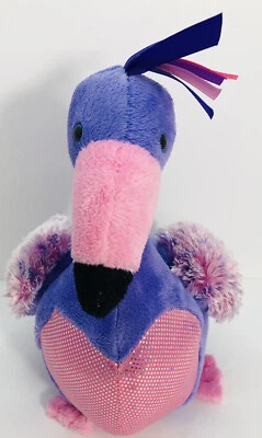 GANZ Webkinz 8" Plush Plumfadoodle Flamingo Purple HM662 Stuffed NO CODE-PB2 - Image 1 of 4
