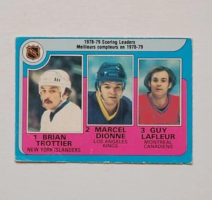 1979-80 OPC #3 NHL Scoring Leaders Lafleur/Dionne /Trottier - Picture 1 of 2