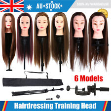 24"/26" Salon Hair Styling Hairdressing Training Head Mannequin Doll With Clamp