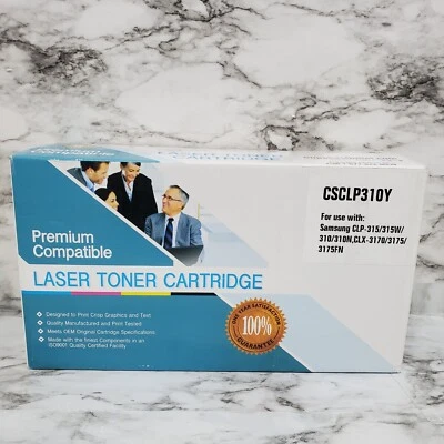 Premium Compatible CSCLP310Y Laser Toner Cartridge for Samsung CLP-315/CLX-3170 - Image 1 of 4