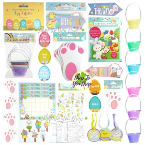 EASTER EGG HUNT Trail Arrows Bunny Feet Set Chocolate Medals Rabbit Game Kid🐰 - Picture 1 of 31