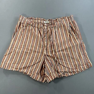 Pantalones Cortos de Lino Madewell Para Mujer Talla XL Arco Iris Rayas Playa Vacaciones - Imagen 1 de 7
