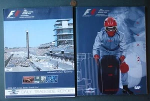 2002 Indianapolis Motor Speedway Formula One US Grand Prix Race 2 Program Set -- - Picture 1 of 1