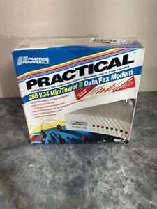 Practical Peripherals PM288MT Mini Tower II V.34 External Data/Fax Modem Sealed - Picture 1 of 8