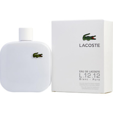 Lacoste Blanc Pure White L.12.12 EDT Cologne for Men 3.3 / 3.4 oz New In Box US