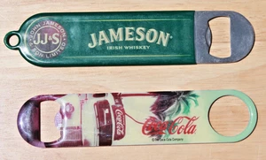 2 - Jameson Irish Whiskey / Coca Cola Metal Bottle Opener/Church Keys - Picture 1 of 3