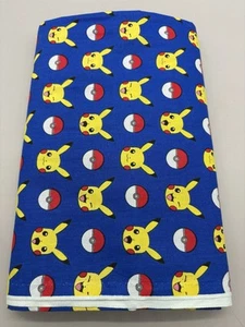 1 Yard Pokémon Blue Cotton Fabric 2018 Robert Kaufman Nintendo #15113 - Picture 1 of 4