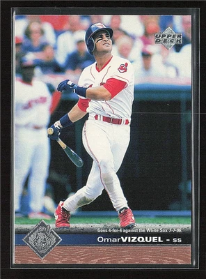 1997 Upper Deck Baseball Omar Vizquel #54 Cleveland Indians - Image 1 of 2