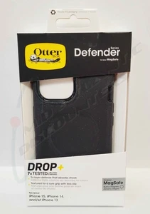 Otterbox Defender Apple iPhone 13/14/15 Black MagSafe Friendly 77-97534 - Picture 1 of 2