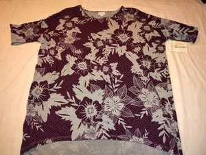 Lularoe Irma Tunic Shirt Women's Size Medium M Geo Hawaiian Flower NWT NEW - Picture 1 of 5