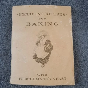 Recipes for Baking Antique Cookbook, Fleischmann's Yeast 1910 Cincinnati, OHIO - Picture 1 of 24