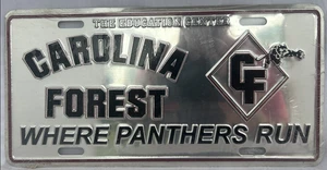 CAROLINA FOREST Where Panthers Run License Plate NOS - Picture 1 of 1