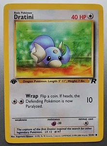 Pokémon Dratini 53/82 1ª Edición LP + Tarjeta de Bonificación Misteriosa ~ ¡¡ENVÍO RÁPIDO!!! - Imagen 1 de 2