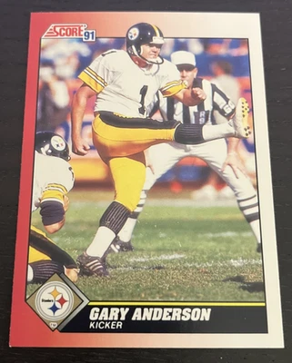 1991 Score - Gary Anderson - Pittsburgh Steelers - #121 - Image 1 of 2