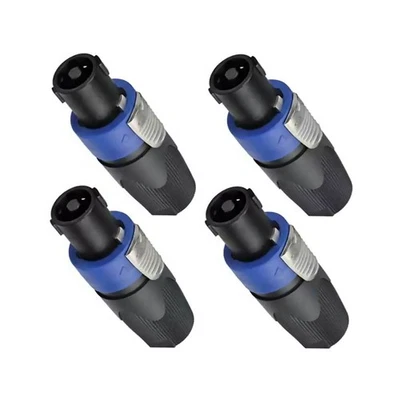 4 Pole 4pcs NL4FX Speaker  Cable Plug Connector Audio Speaker connector - Image 1 of 4