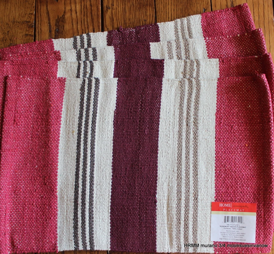 New Placemats South Western Woven Beautiful Design Kitchen Dining Set of 4 - Image 1 of 1