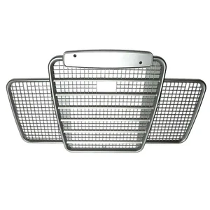 LAND ROVER SERIES 3 FRONT PLASTIC RADIATOR GRILLE SILVER WITHOUT LOGO 346346 - Picture 1 of 4